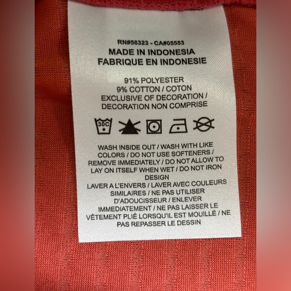 Nike Men's Dri-Fit Rise 365 Running Training Top Tee Coral Large - Picture 5 of 6